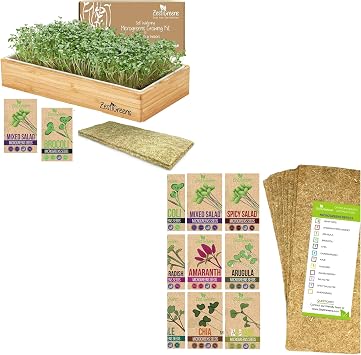 ZESTIGREENS Microgreens & 9 Seed Mat Refill