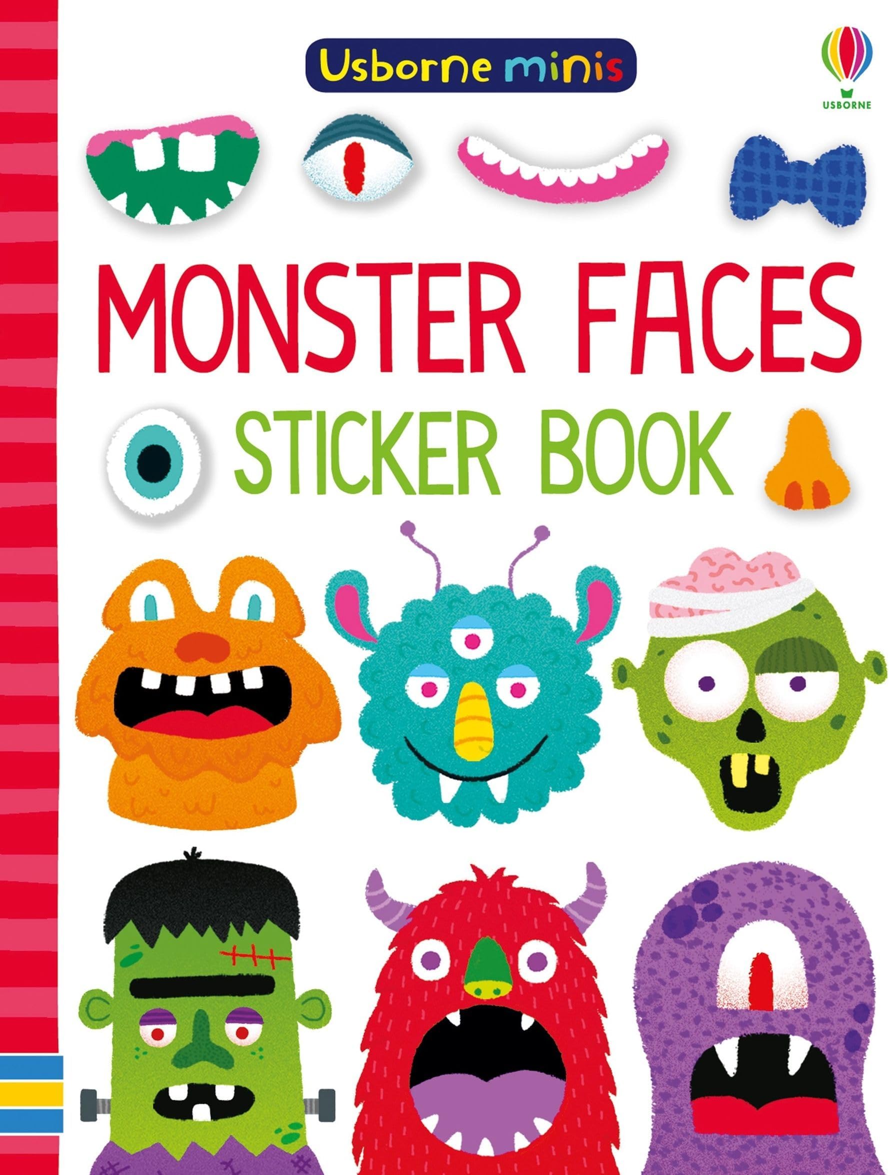 Monster Faces Sticker Book (Usborne Minis)