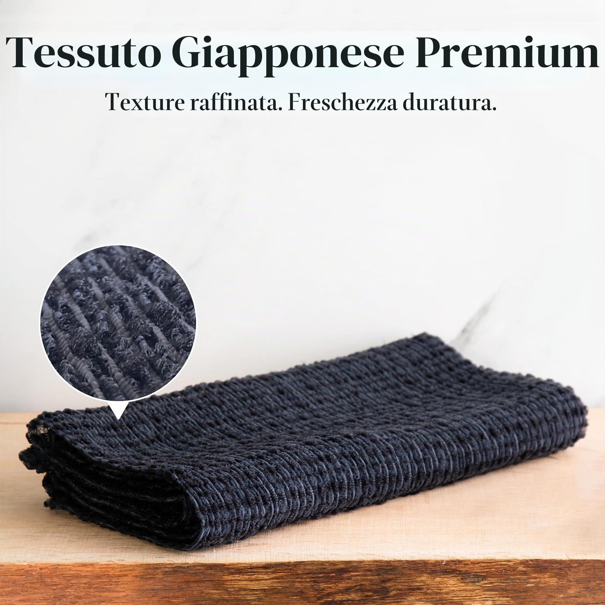 Guanto da bagno esfoliante giapponese – Realizzato in Giappone, asciugamano da doccia 100% nylon, un panno da bagno per tutti i tipi di pelle.