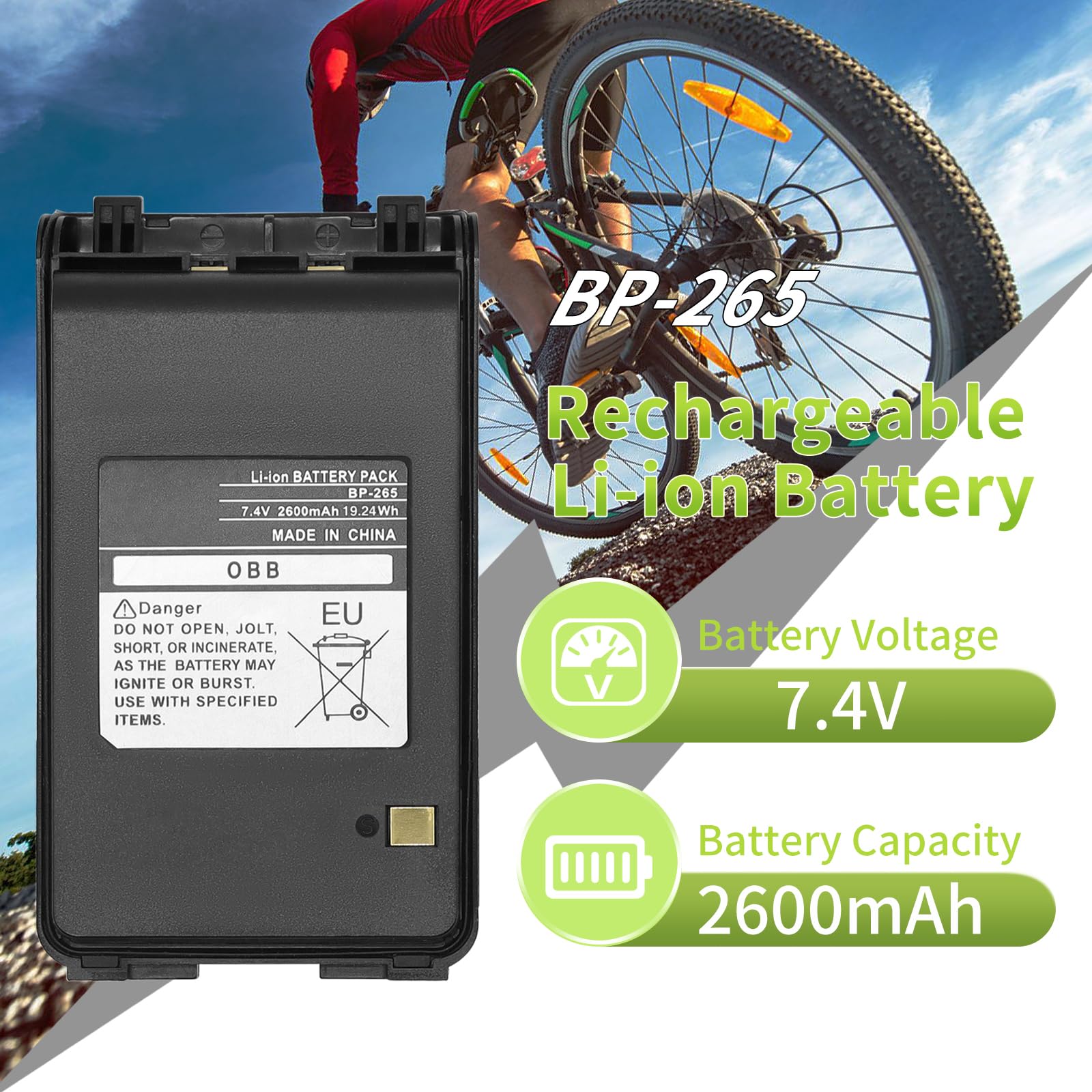 Amazon.com: LIENIAO BP-265 Battery [2026 New Version 2600mAh] for