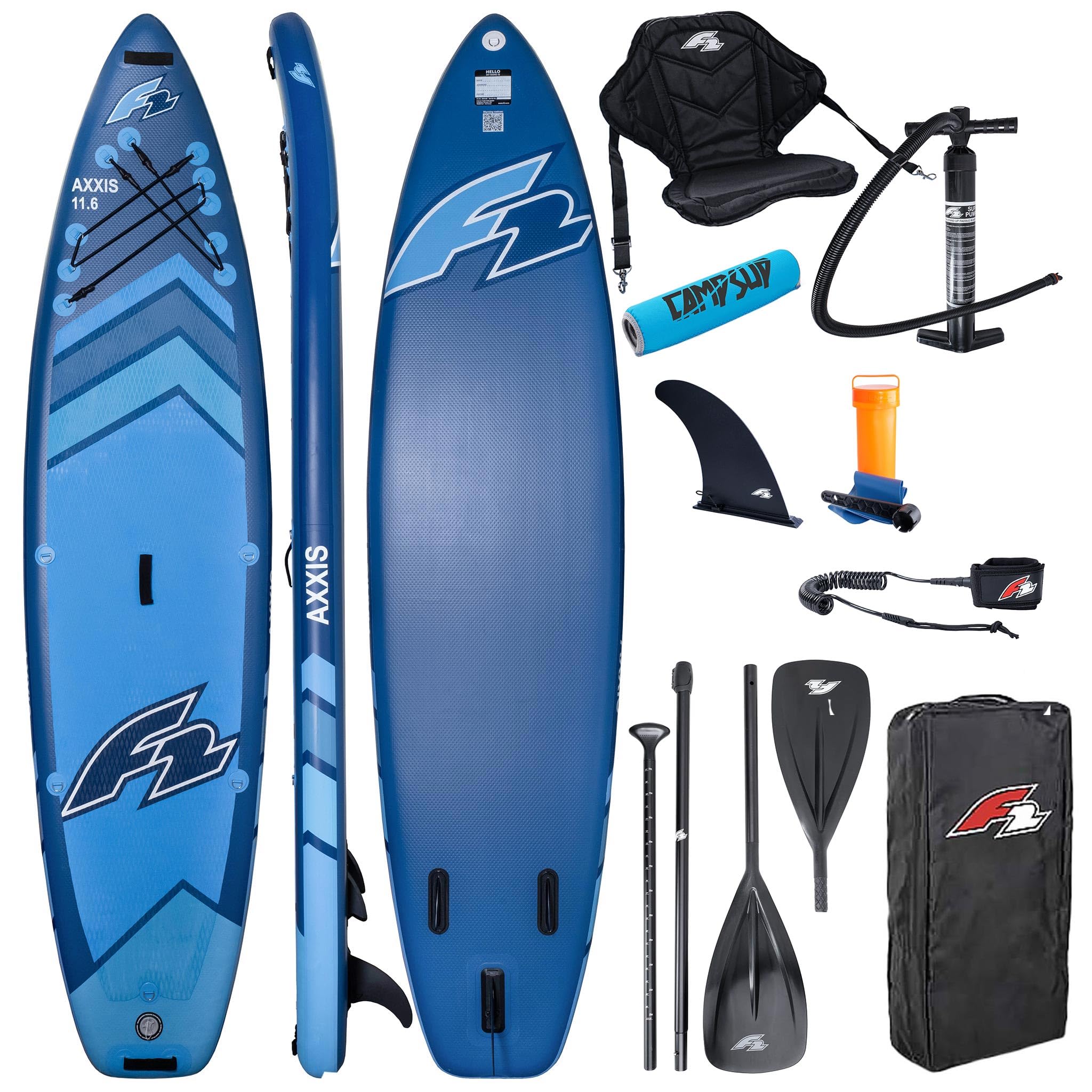 SUP F2 AXXIS Combo Aufblasbares Stand Up Paddle Board | Surfboard für Einsteiger & Fortgeschrittene mit zubehör
