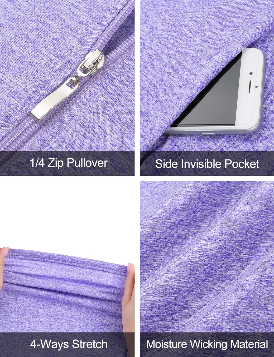 Tanst Sky Women's Sleeveless Golf Shirt Quick Dry Zip Up Workout Tennis Tops with Pockets - Image 5