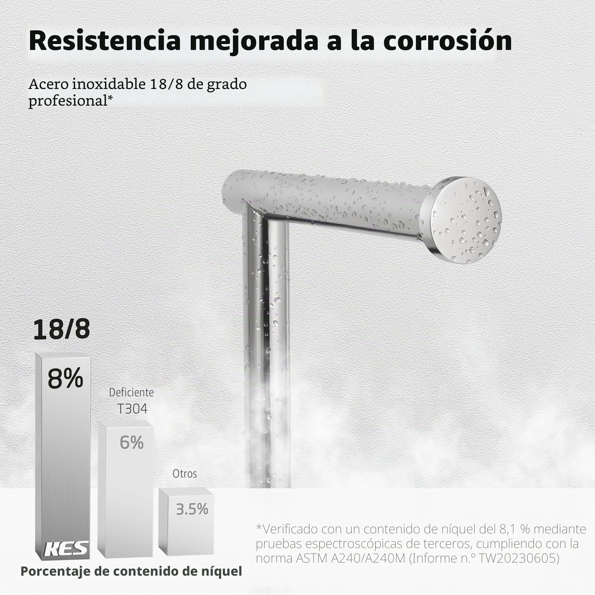 KES Portarollos Papel Higienico de Pie Portarrollos para Papel Higiénico con Base de Mármol Soporte de Papel Higienico Acero Inoxidable Acabado Cepillado, BPH284S1-2