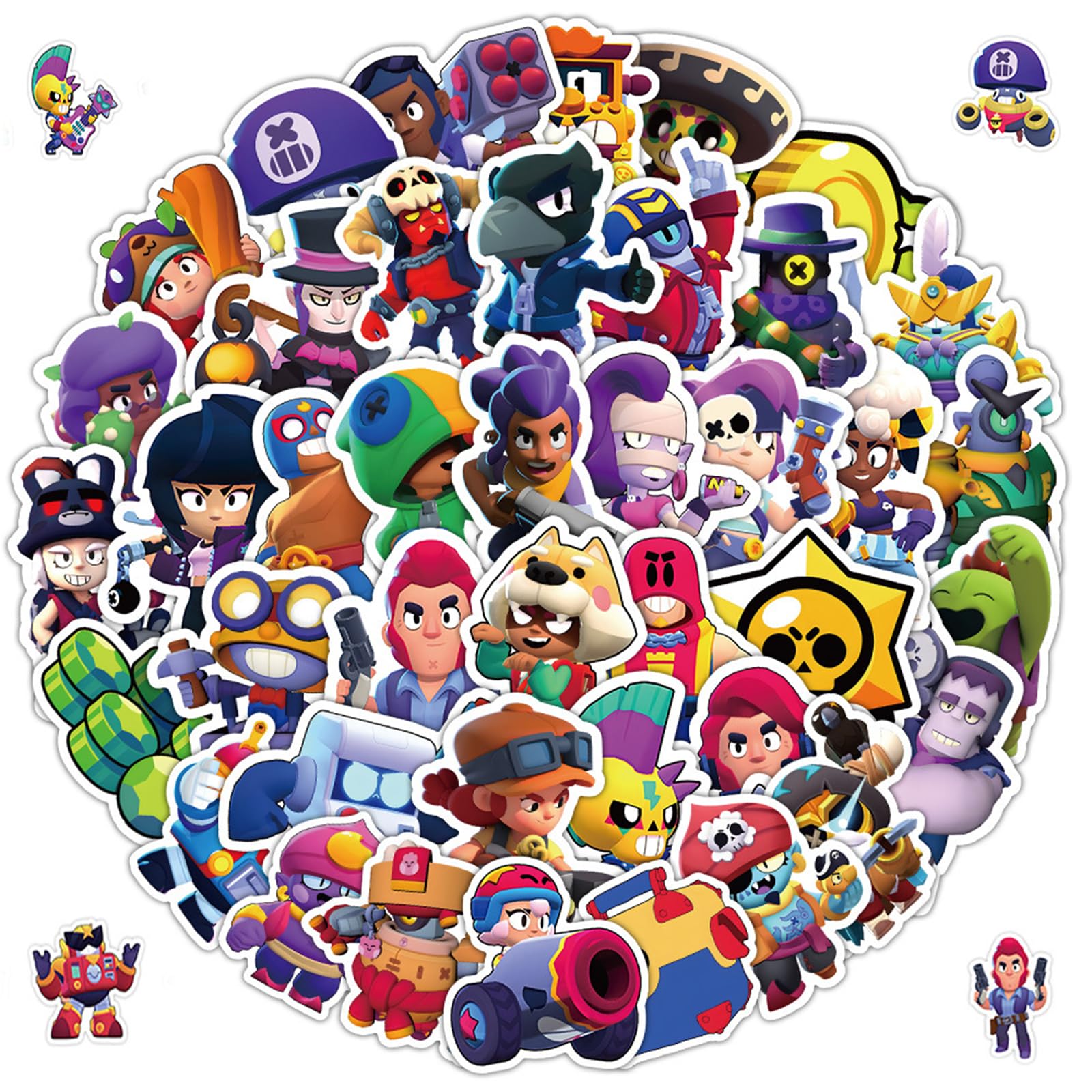 Aufkleber Kinder, 50 Stück Cartoon Aufkleber Set, Wasserfeste Stickers, Anime Sticker für Kinder, DIY Aufkleber für Skateboard, Laptop, Koffer, Helm, Motorrad, Auto, Fahrrad, Handy