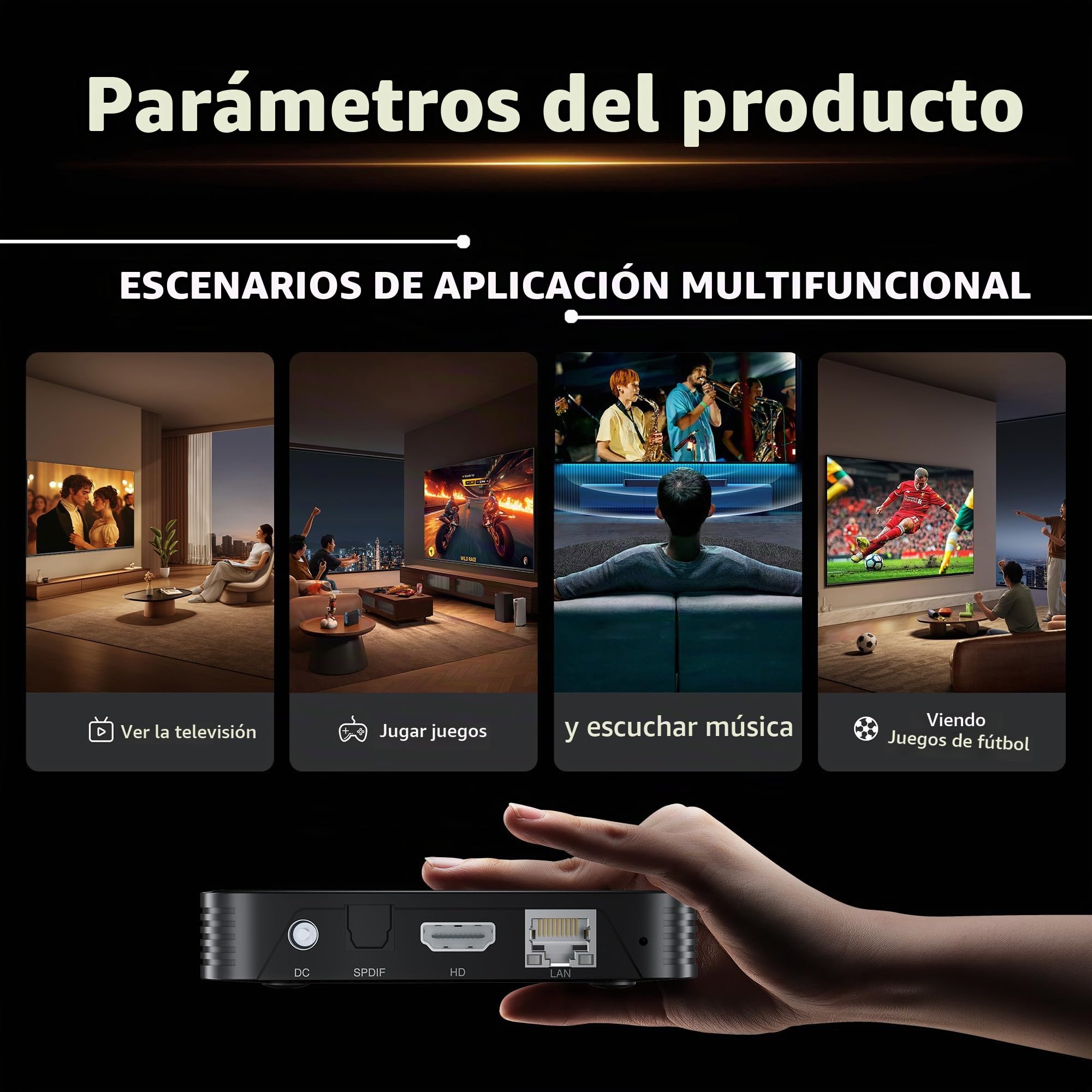 GREVA 8K Android 14.0 TV Box 2025, Android Box 2 GB RAM 16 GB ROM, Smart TV Box RK3518 Chipset Compatible con 2.4 GHz/5.0 GHz Dual WiFi6 HDR10 BT5.0 USB3.0 Ethernet LAN 3D HD Streaming Media Player