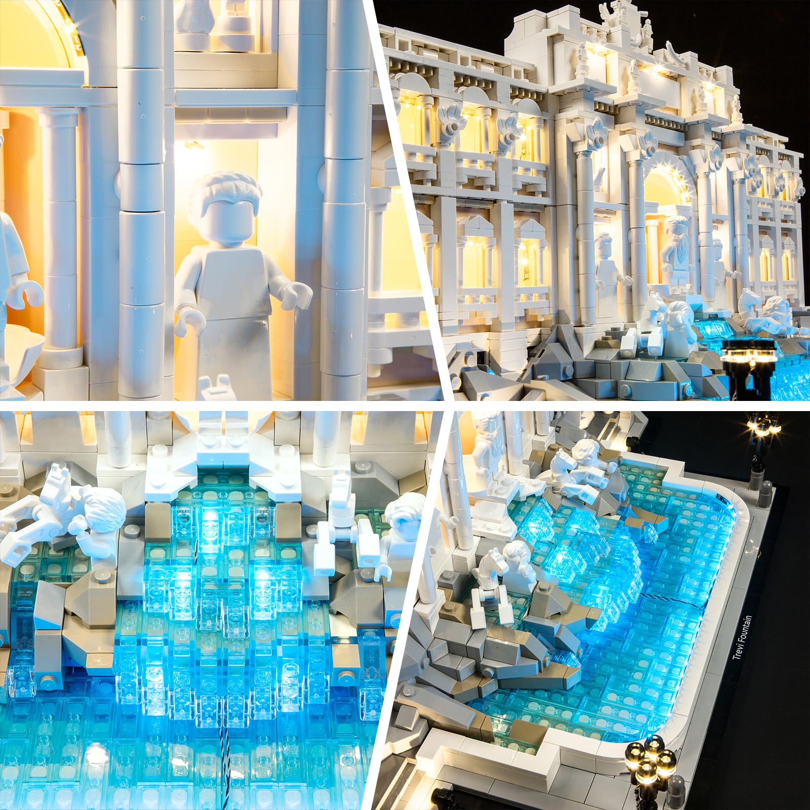 BRIKSMAX Light Kit for Lego21062 Trevi Fountain(Remote Control Version -Led-Innovative Led Lighting Compatible with Lego Architecture - Image 4
