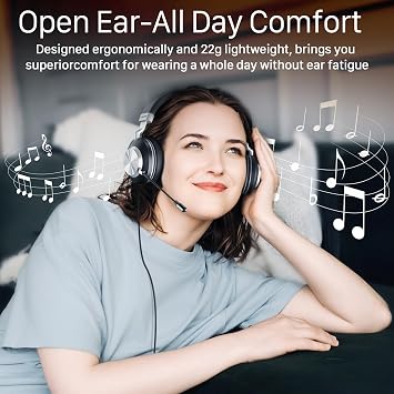 Wantek USB Headset with Microphone for PC Laptop, Noise Cancelling Business Office Headsets For Call Center Working Team Meeting Online Conference