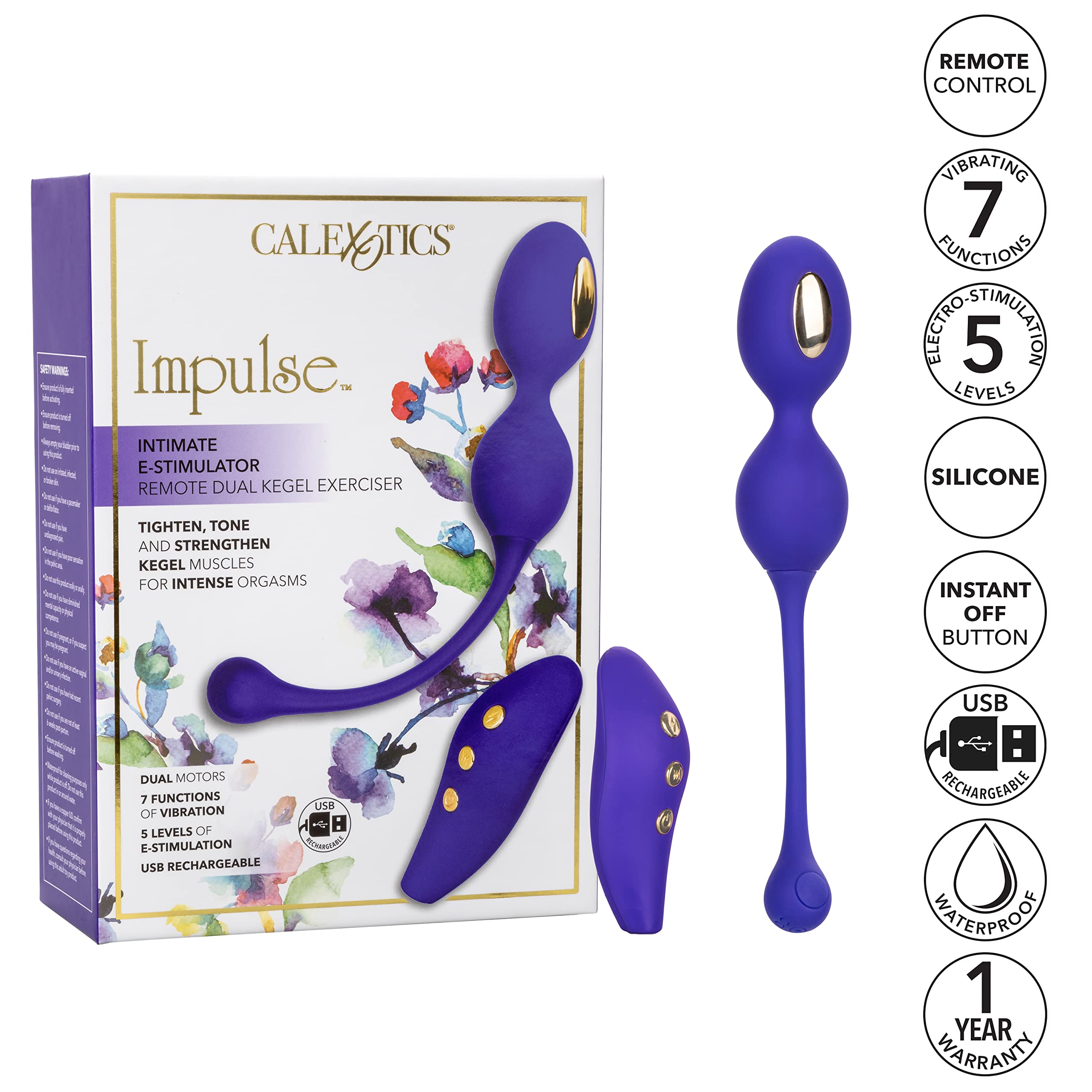 Calexotics Estim Dual Kegel Exerciser, Taglia St - 100 Gr