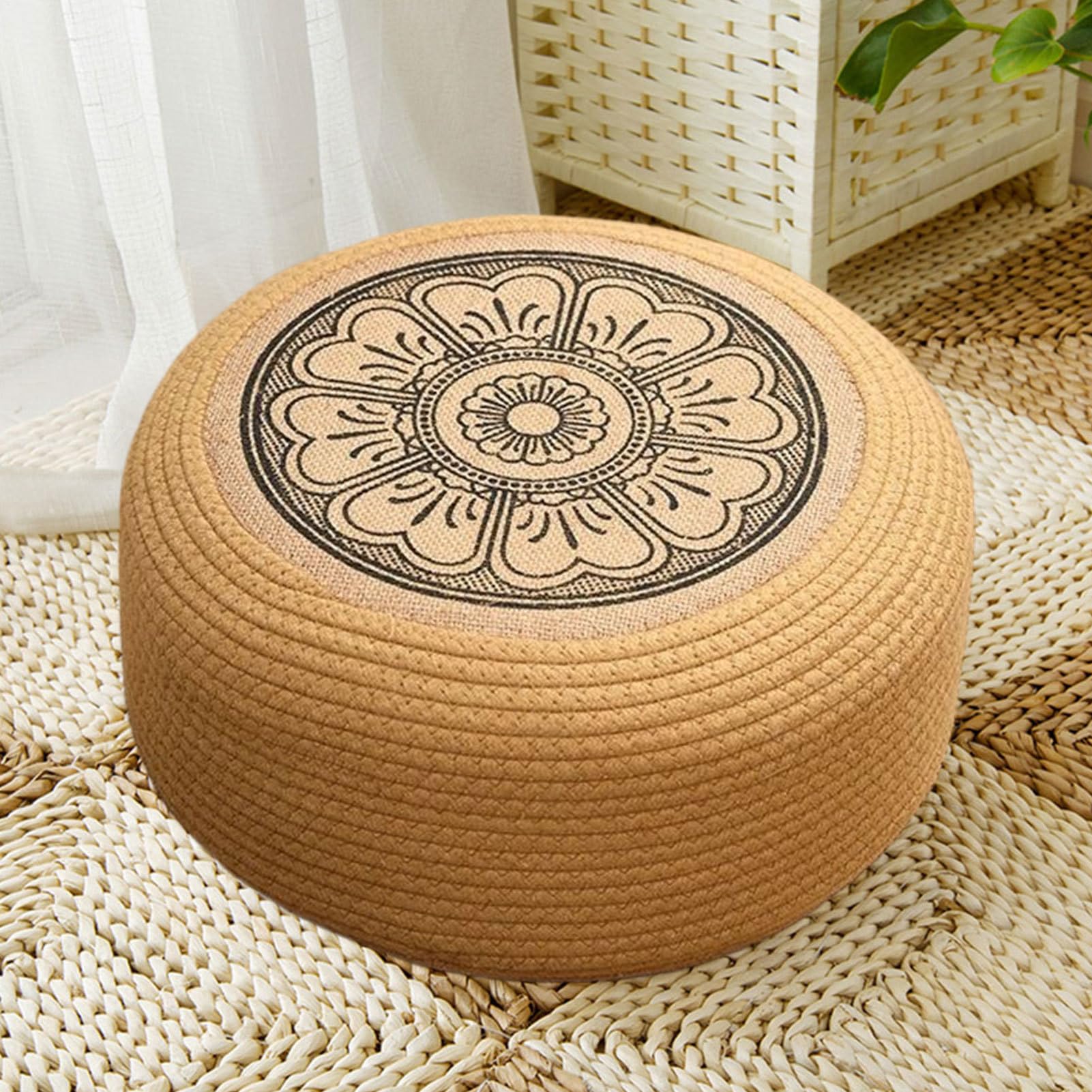 Pouf Ottoman Esterno Impermeabile Ottoman E Poggiapiedi Per Esterno | Seduta Bassa per Giardino Terrazza Piscina Spazi Living Deck e Ambienti Costieri