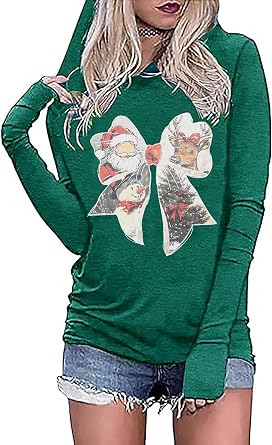 JMFXB Womens Western Rodeo Hoodie Sweatshirt Long Sleeve Country Music Graphic Pullover Tops Tee