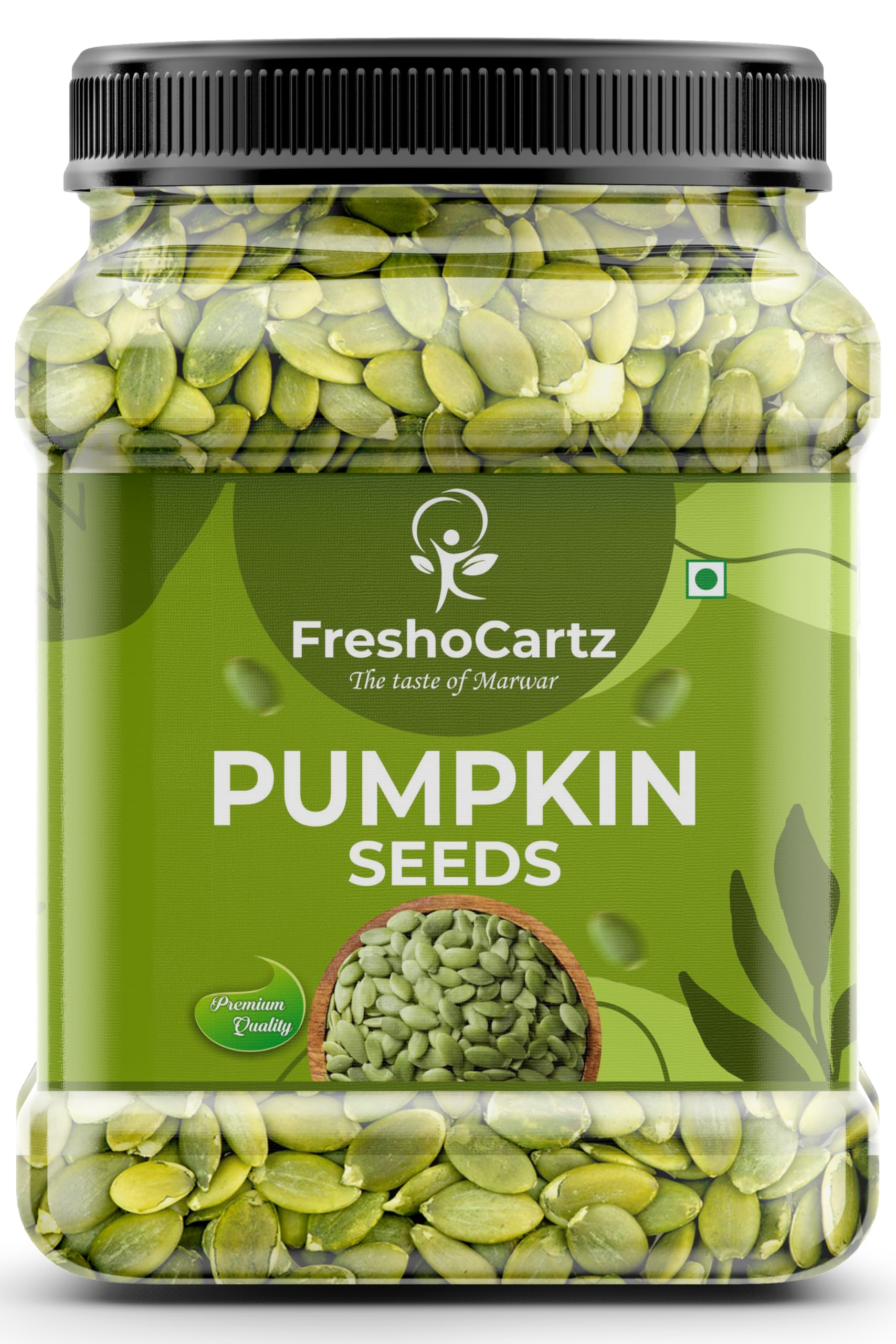 FreshoCartz Pumpkin Seeds for Eating 1kg | Unroasted, Raw & Jumbo | Use in Recipes or Enjoy as Snack