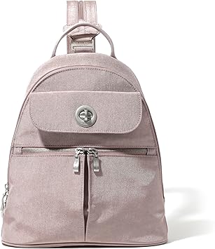 Baggallini Naples Convertible Backpack - Travel Sling Crossbody - 12" Nylon Handbag w/ RFID & Padded Tablet Sleeve