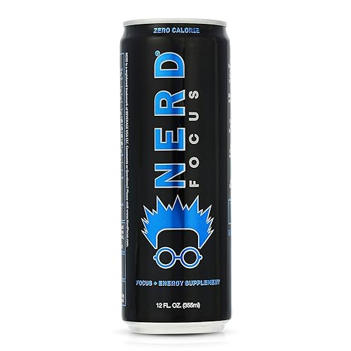 Miniatura 2 de NERD FOCUS - Bebida energética cero calorías nootrópicos y vitaminas esenciales para claridad mental concentración y concentración 12 onzas líquidas