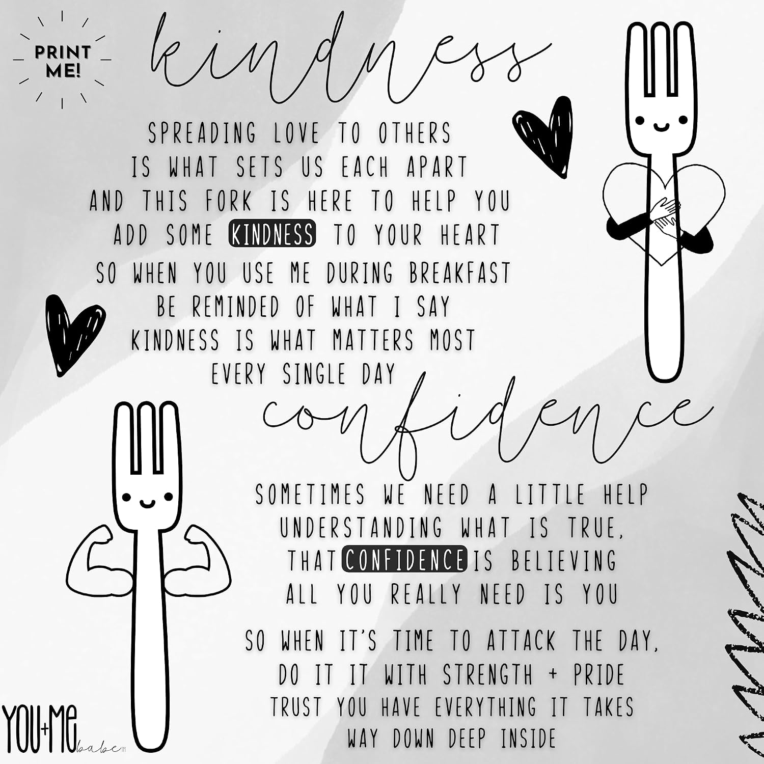 Toddler Spoons and Forks for Self Feeding | 4pc Stainless Steel Utensils Engraved with Positive Words to Encourage Eating | Ages 2-6 Kids Utensils Self Feeding