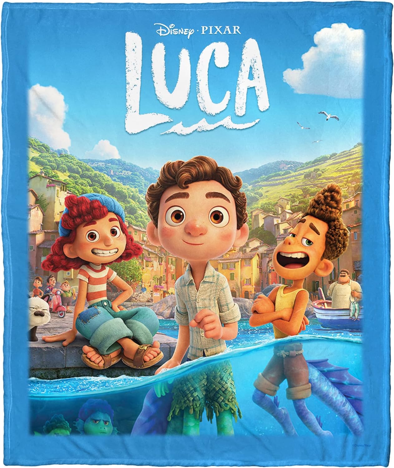 Northwest Disney Pixar's Luca Silk Touch Throw Blanket, 50" x 60", Luca Poster