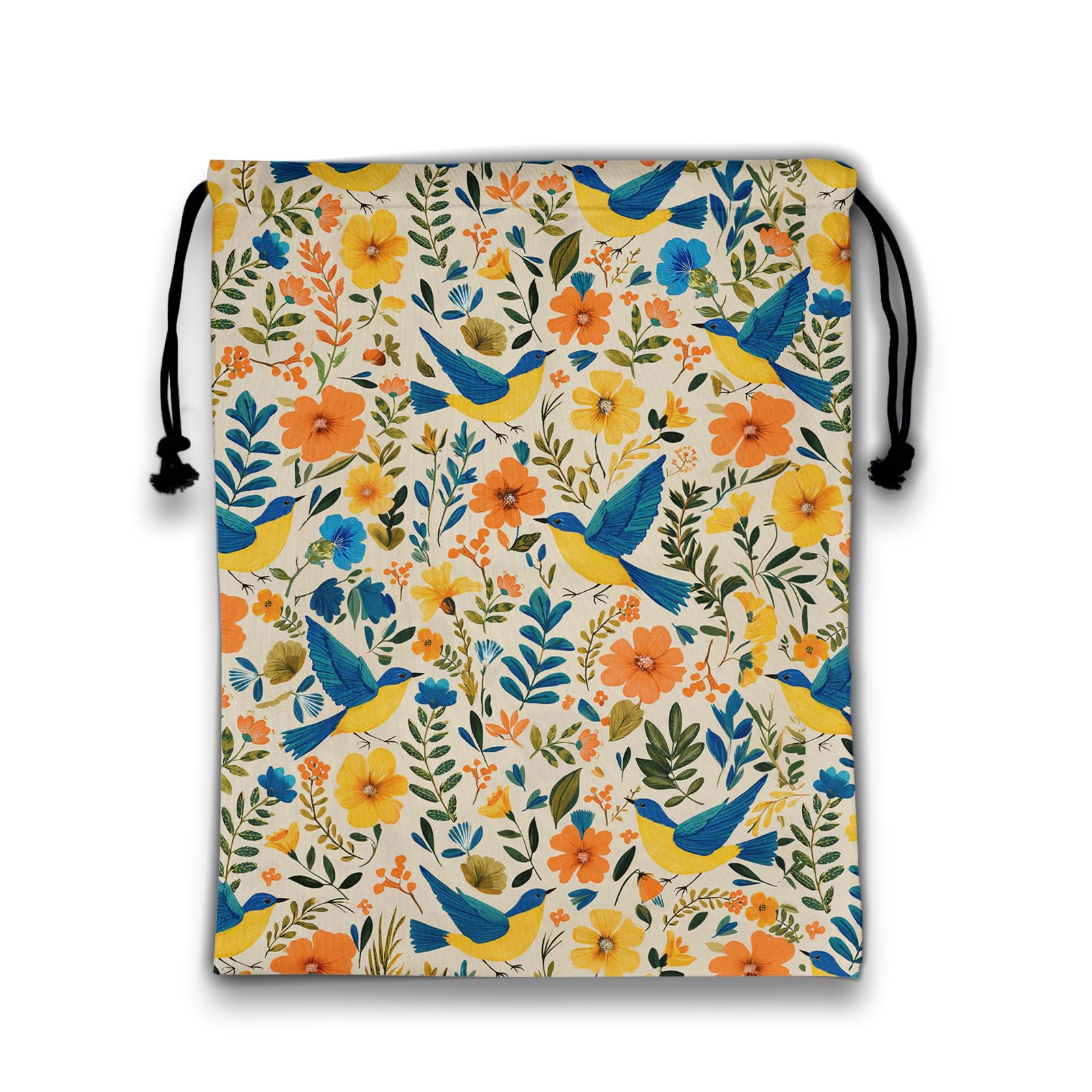 Wildflower Birds Gymnastics Grip Bag Small Adjustable Athlete String Bag for Gym Sports Grip