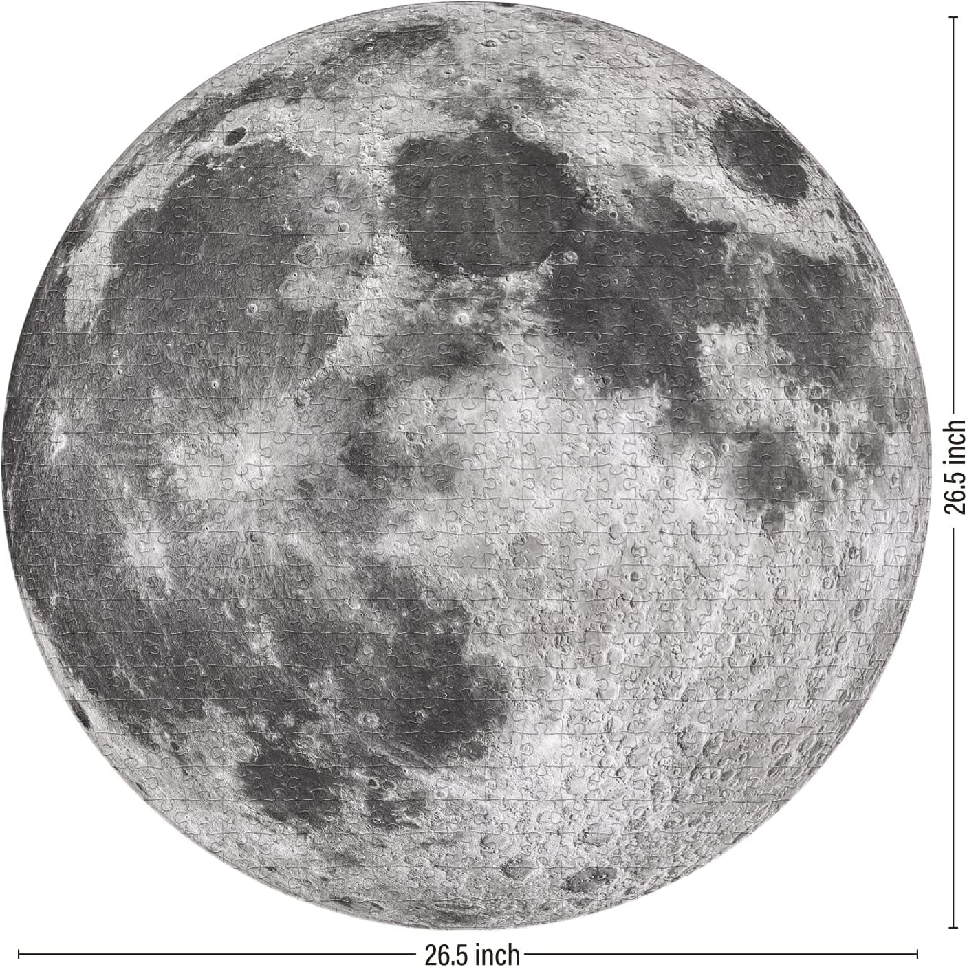 Antelope - 1000 Piece Puzzle for Adults, Space Moon Jigsaw Puzzles 1000 Pieces, Telescope Planet Close-up Round Puzzle, High Resolution, Matte Finish, No Dust Space Puzzle