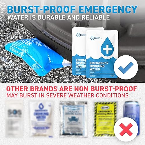 Miniatura 4 de 72 HRS Kit esencial de supervivencia de emergencia  Kit de supervivencia resistente de 72 horas para terremotos, huracanes, tsunamis, invierno,