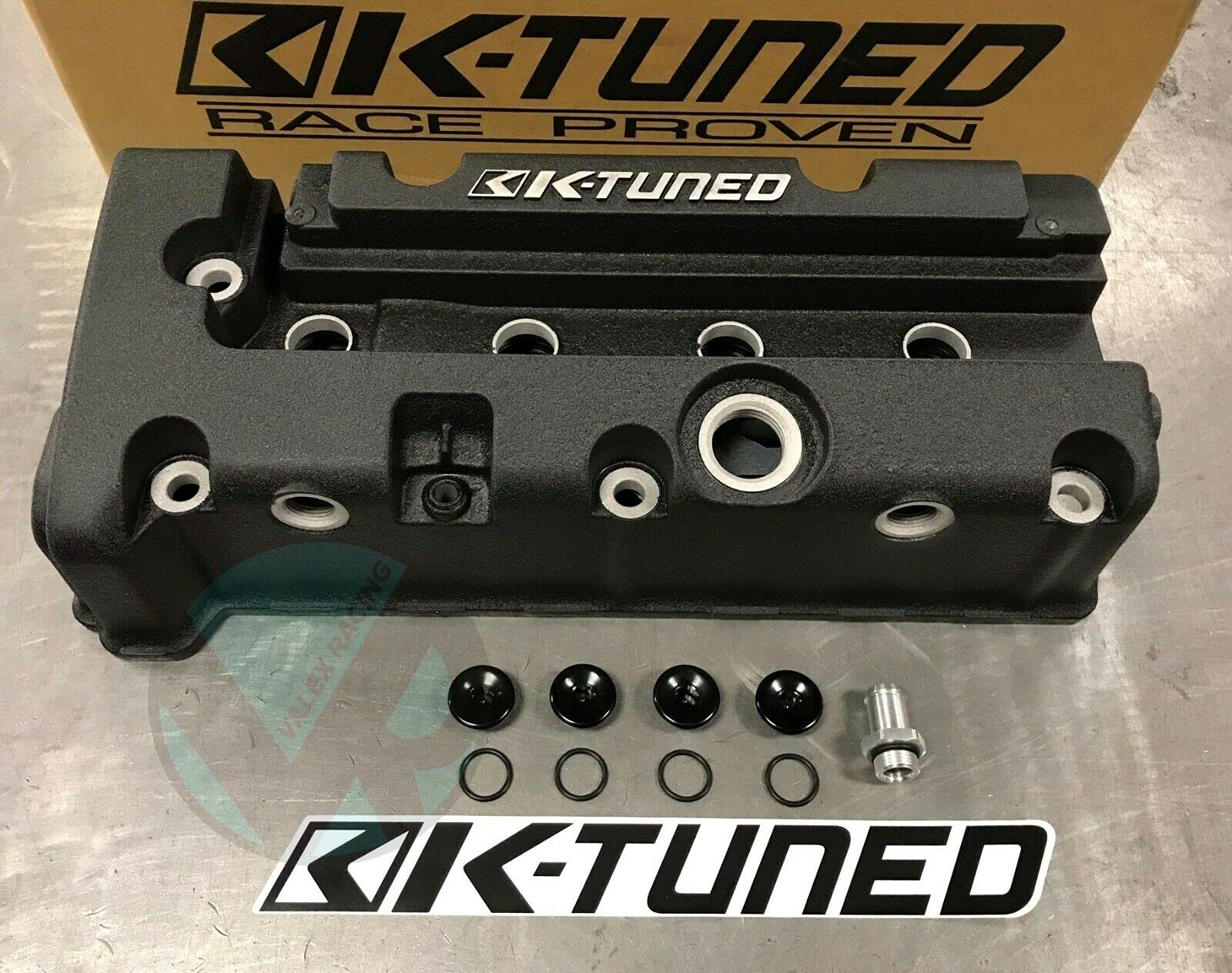 Buy KTuned Vented Valve Cover Wrinkle Black K Series 10 AN K20A K24A