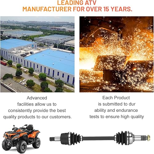 Miniatura 5 de Eje CV trasero izquierdo y derecho con rodamiento de rueda para Yamaha Grizzly 550 700 2007-2014, Kodiak 450 2018-2021 28P-2510F-00-00,