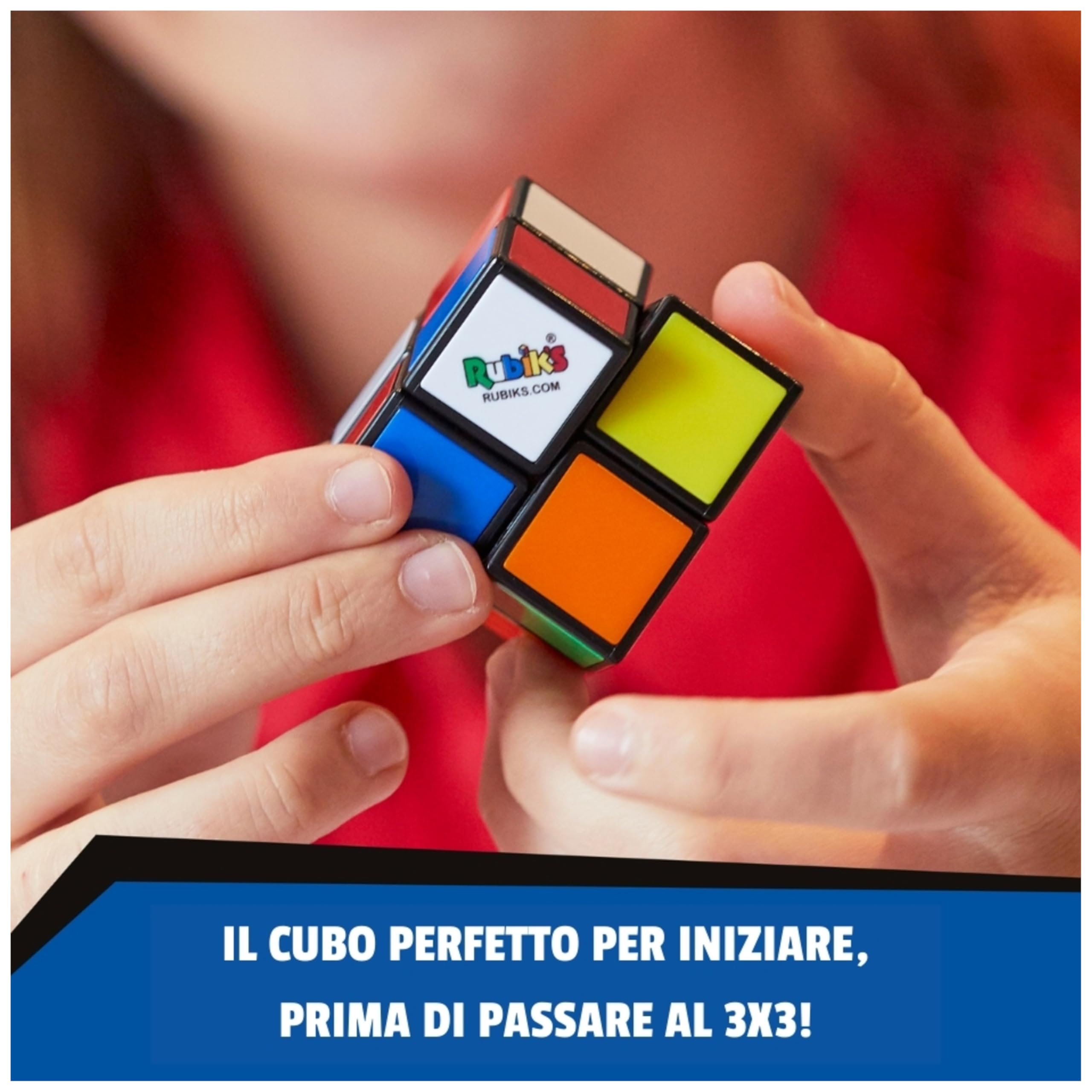 RUBIK'S SPIN MASTER il Cubo di Rubik's 2X2 MINI L'Originale Rompicapo Professionale Tascabile 8+