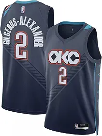Camiseta Shai Gilgeous-Alexander Oklahoma City Thunder NBA Kids Youth 8-20 Navy City Edition Swingman