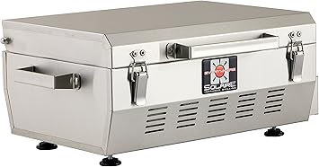 Solaire SOL-EV17A Everywhere Portable Infrared Propane Gas Grill, Stainless Steel