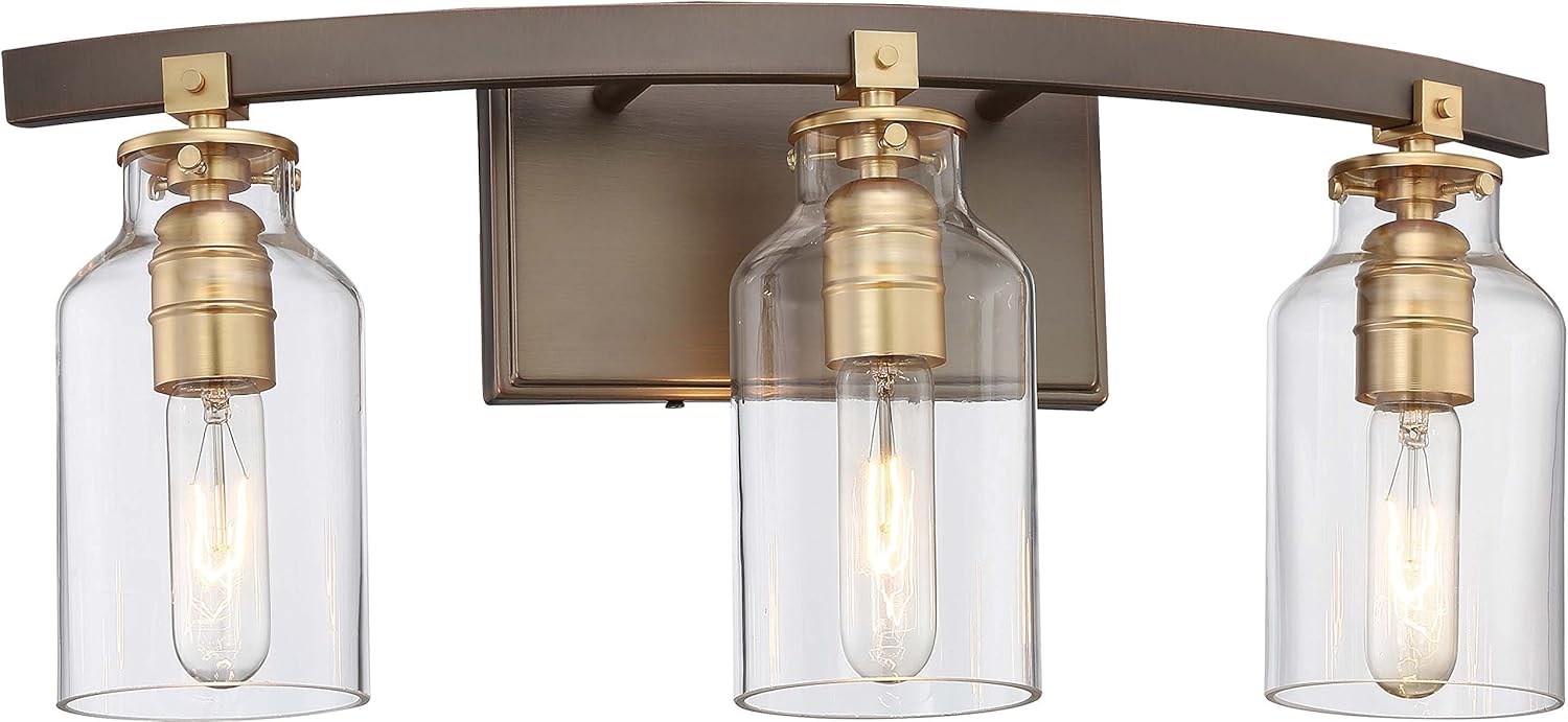Up To 40% OFF Minka Lavery Wall Light Fixtures 3553-588 Morrow Wall Bath Vanity Lighting, 3-Light 180 Watts, Bronze Review Discount Minka Lavery Wall Light Fixtures 3553-588 Morrow Wall Bath Vanity Lighting, 3-Light 180 Watts, Bronze
