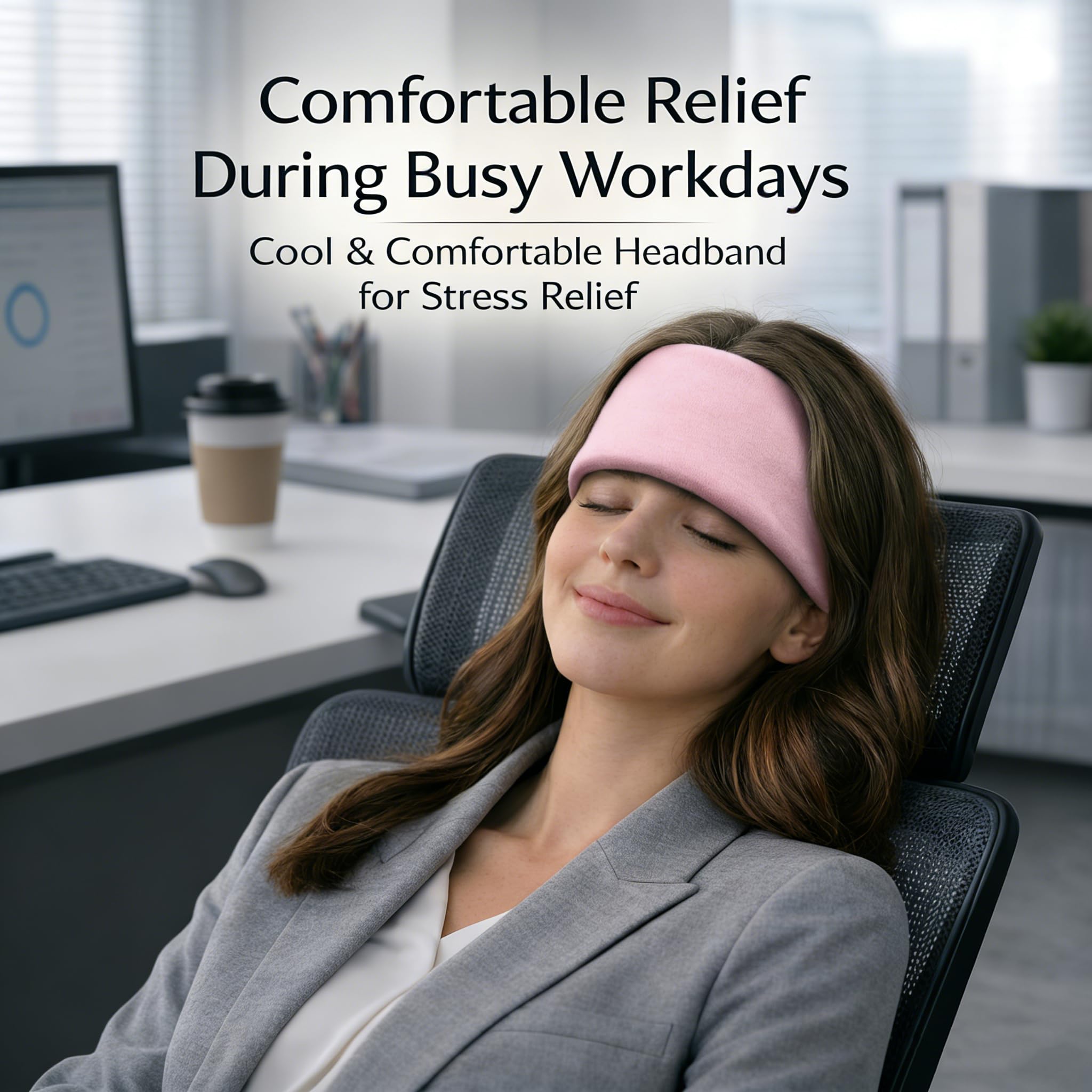 Crimmy Migraine Relief Cap, Headache Ice Pack Headband, Cold Face Eye Mask — Amazon image 4