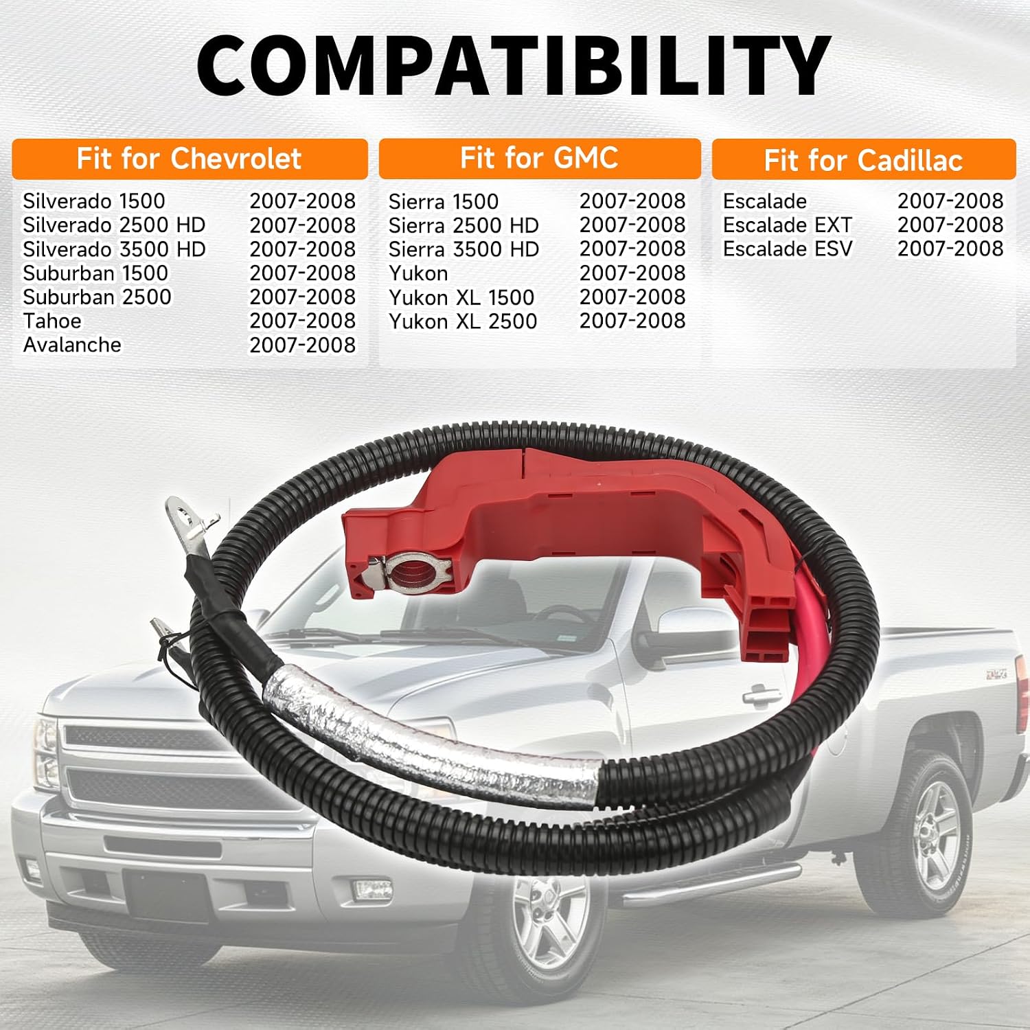 25875320 Starter Solenoid Cable Positive Battery Cables