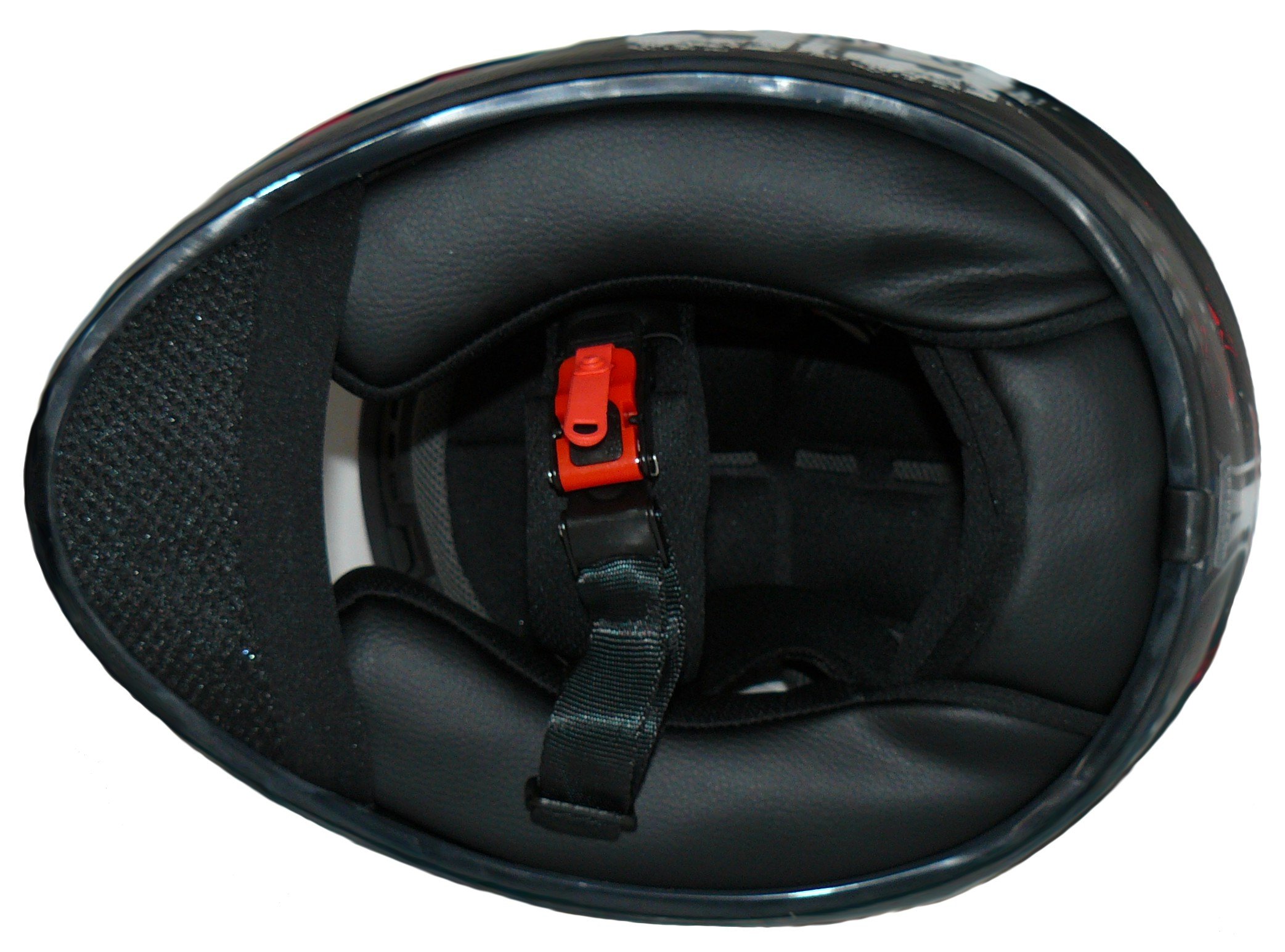 Motorradhelm FS-801-99R schwarz/rot-Gr.S