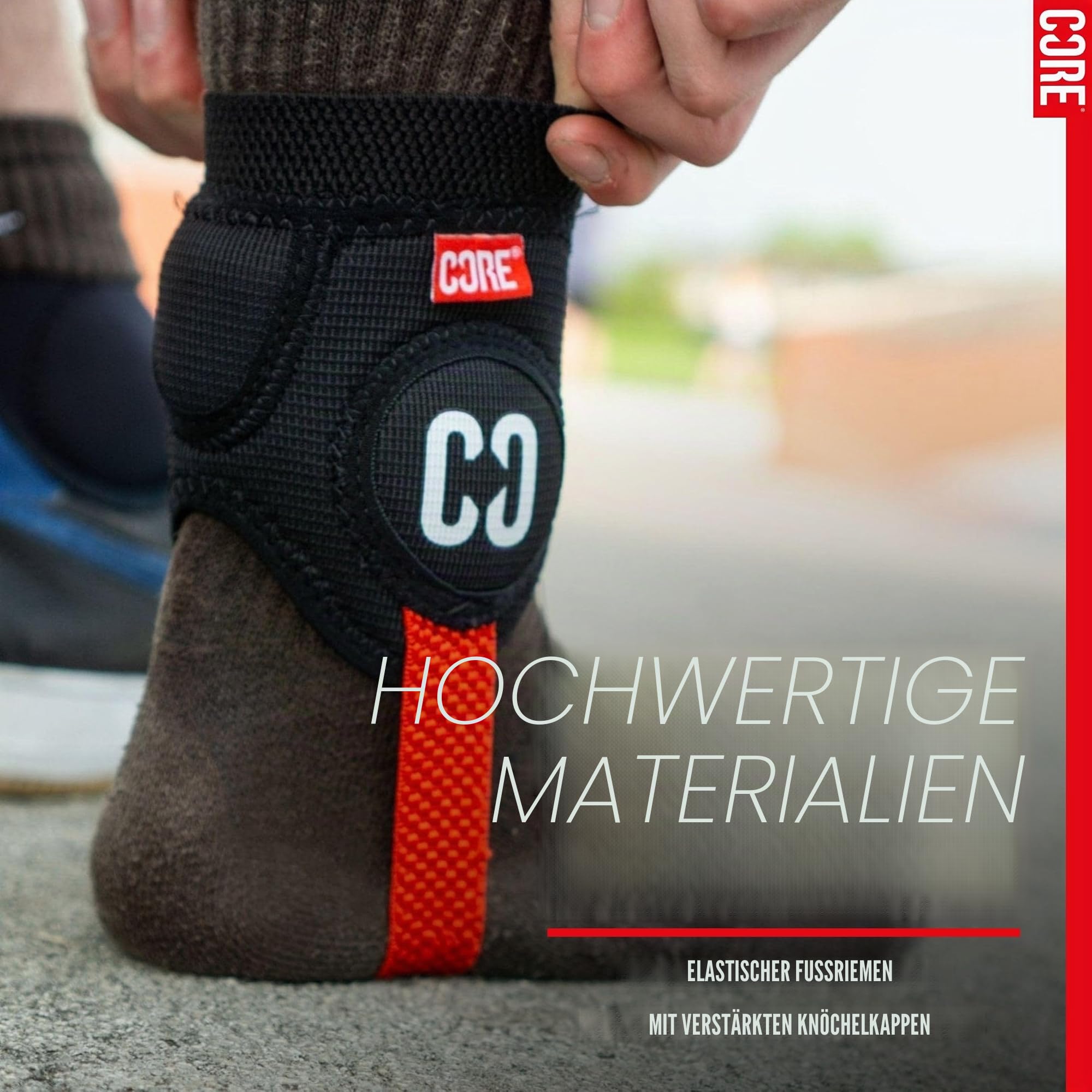 Centrano Unisex – Erwachsene Core Knöchel Guards, Schwarz, One Size