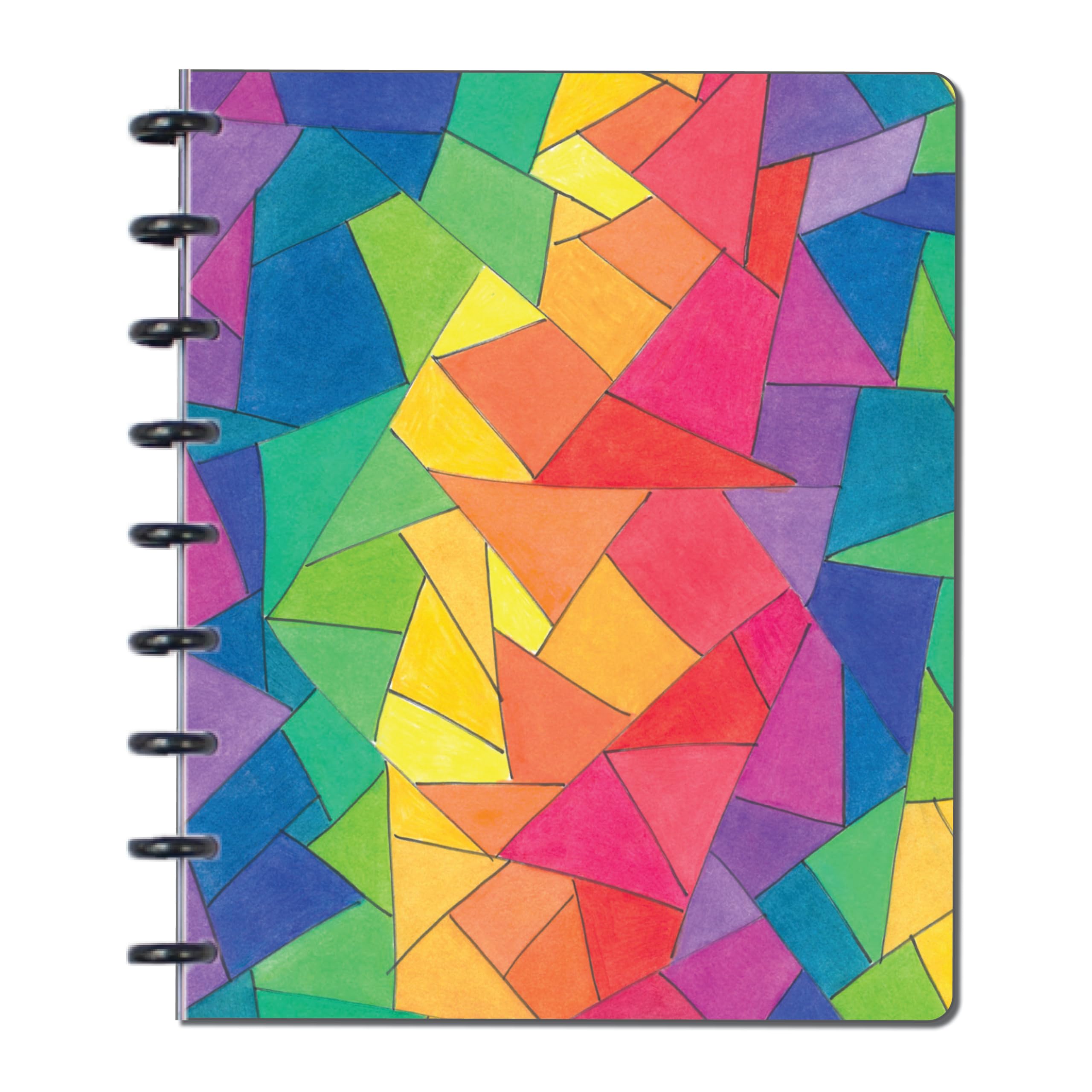 BetterNote Matte Cover for Disc Planners, fits Disc Notebooks like Levenger Circa, Arc Staples, TUL Office Depot, Happy Planner, MAMBI 365 (Prism, 9-Disc, 7"x9.25")