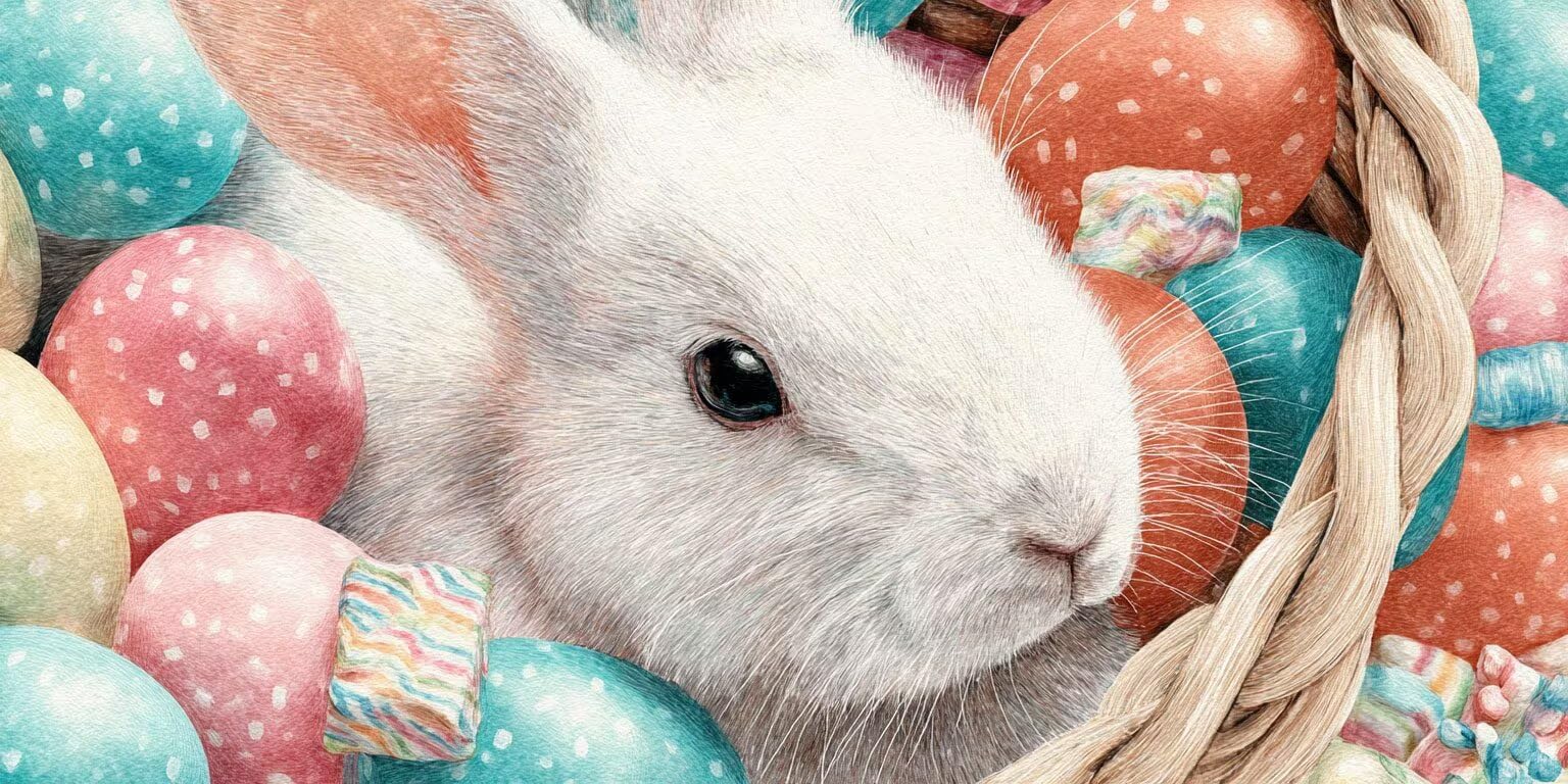 Pintar por Numeros Adultos, Conejo De Huevo, 70x90cm 7JGWX-252