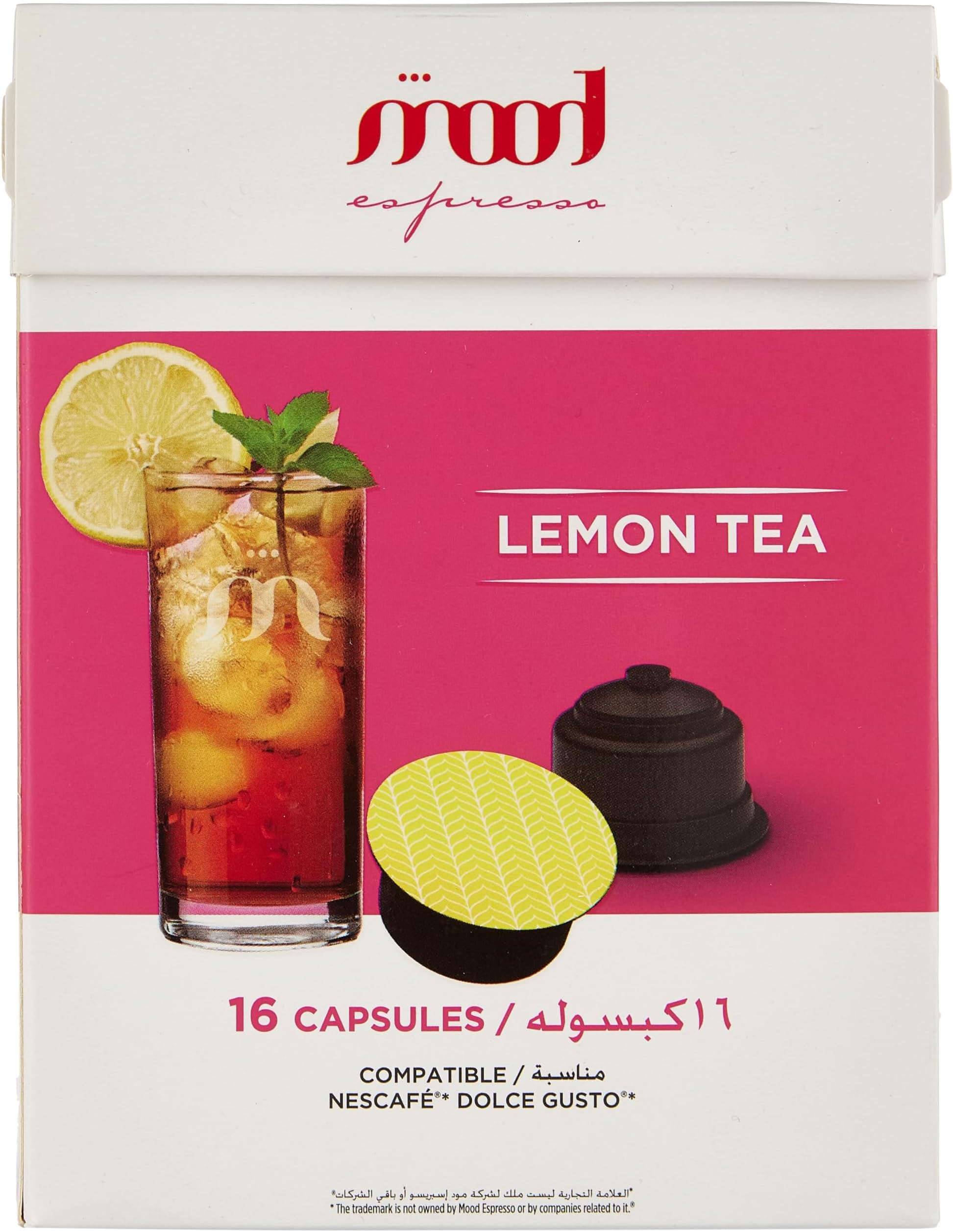 Coffee Capsules Dolce Gusto Lemon Tea Coffee Capsules - 128 g