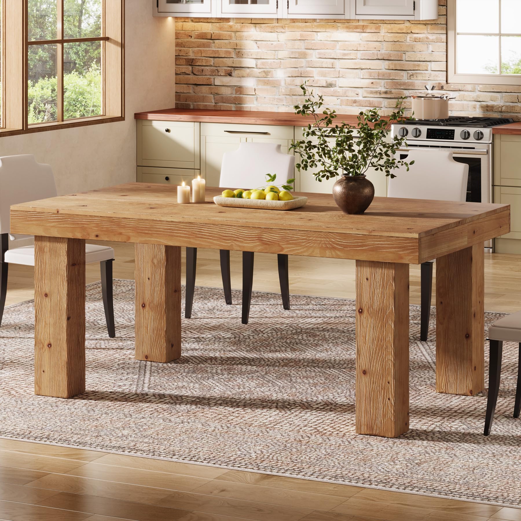 TRIBEWOOD Solid Wood Dining Table
