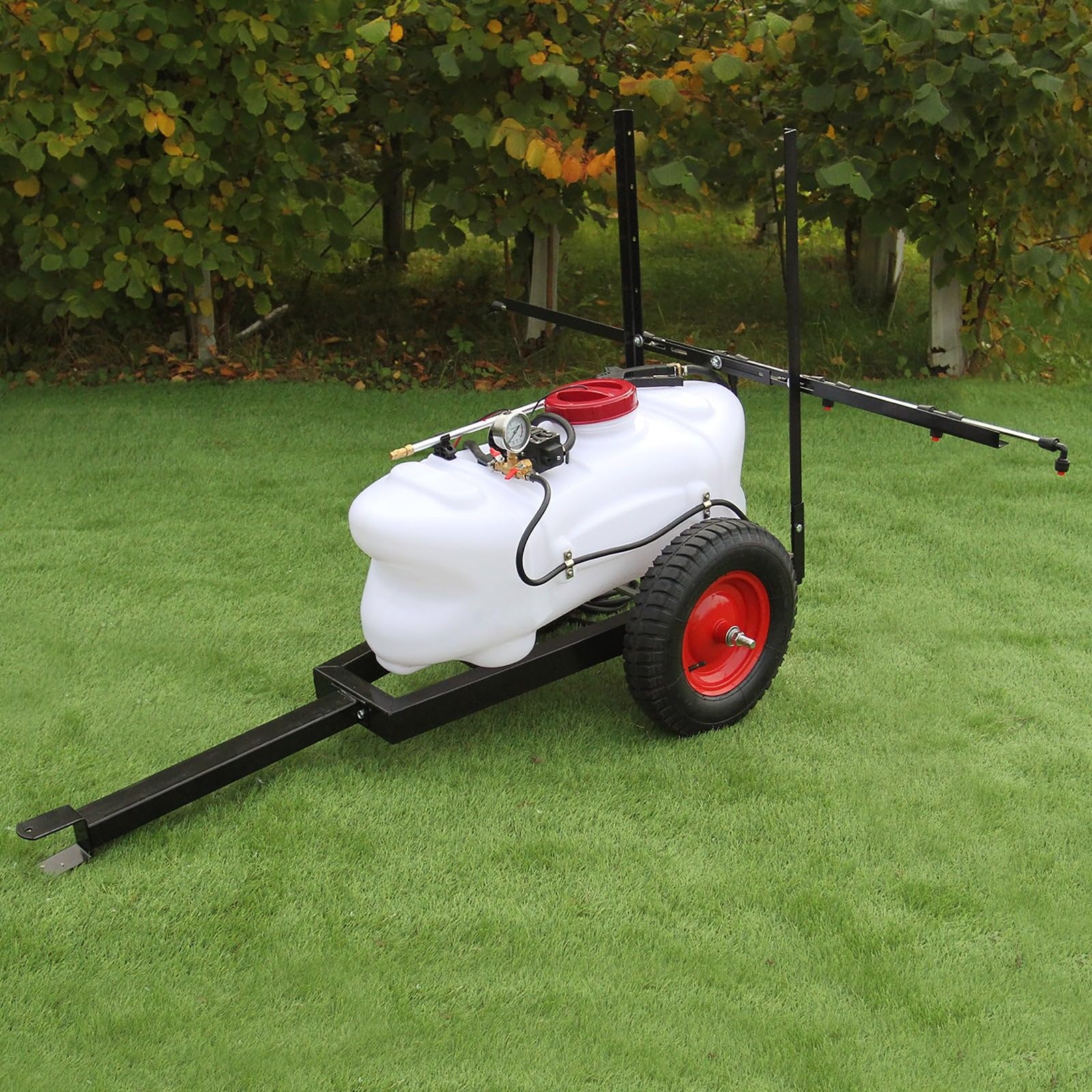 ATV opryskiwacz przyczepa 60 l wysięgnik quad elektryczny 12 V plama uprawy chwastów gospodarstwo rolnicze ręczna lanca zbiornik ogród