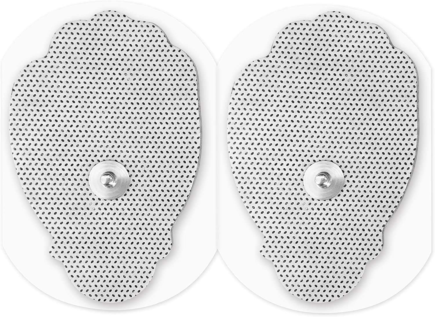 Easy@home 16 2"x3" Reusable Adhesive Electrode TENS Pads for TENS Electronic Pulse Massager in Hand Shape, 510K Cleared for Over The Counter (OTC) Use