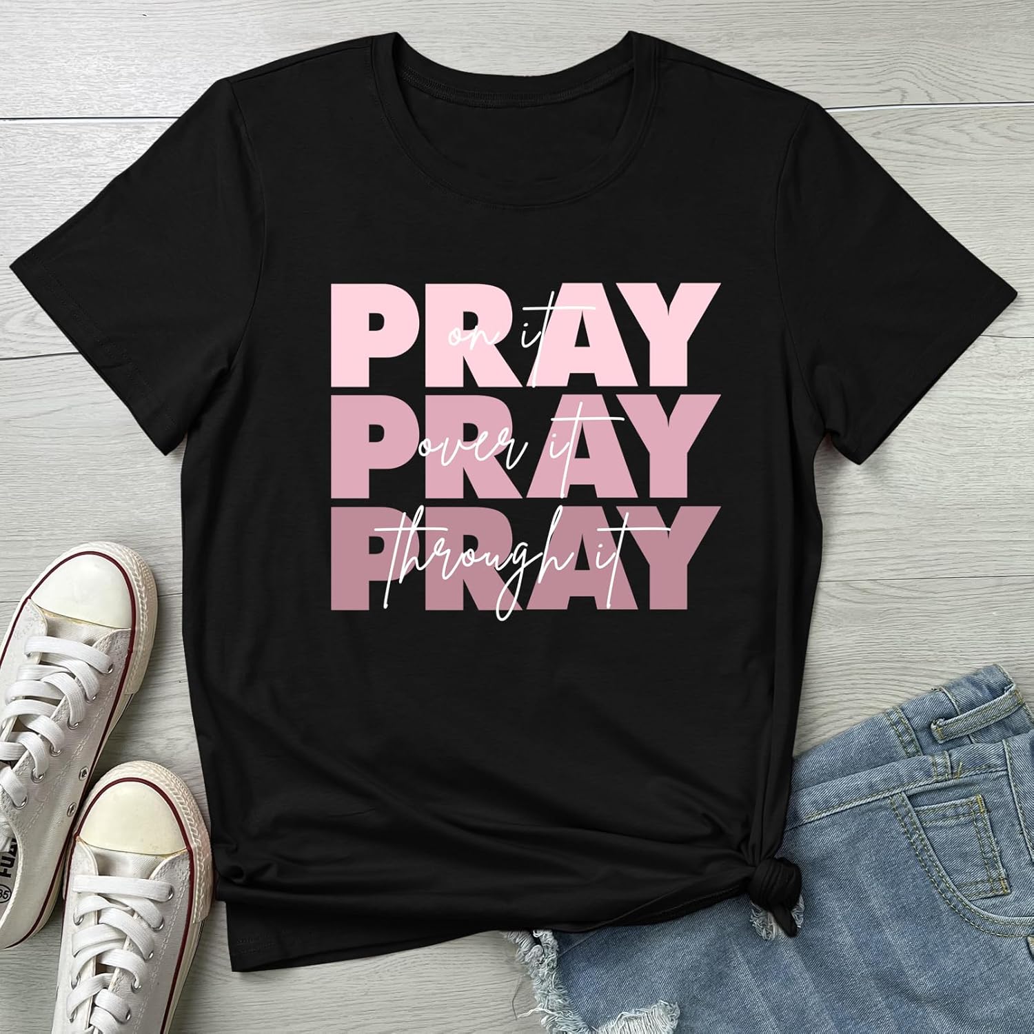 BLACKMYTH Graphic T-Shirts for Women Faith Shirts for Women - Image 2