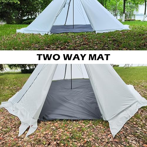 Miniatura 6 de TRIWONDER Lona de camping impermeable para tienda de campaña, hamaca para lluvia y mosca, tela para suelo, pequeña y ligera, para campamento,