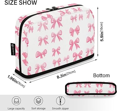 Bow Design Pencil Case Bag Boys Girls Kids Large Pencil Pouch Pen Holder with Big Capacity