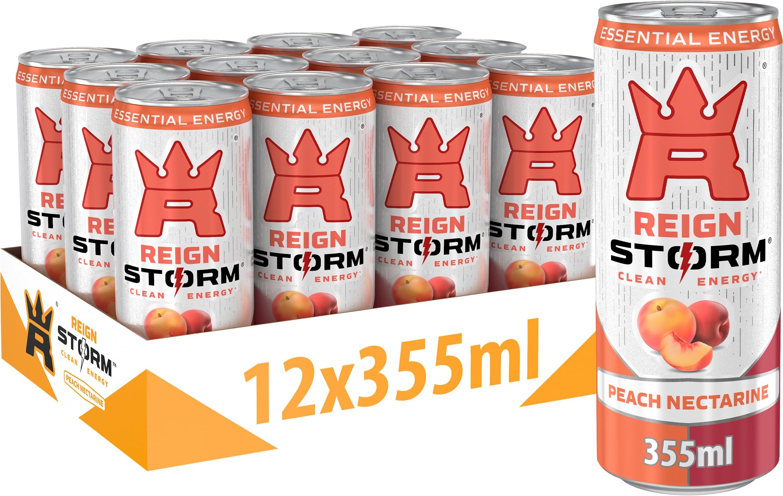 Reign Can Peach 355 ml (Pack of 12)