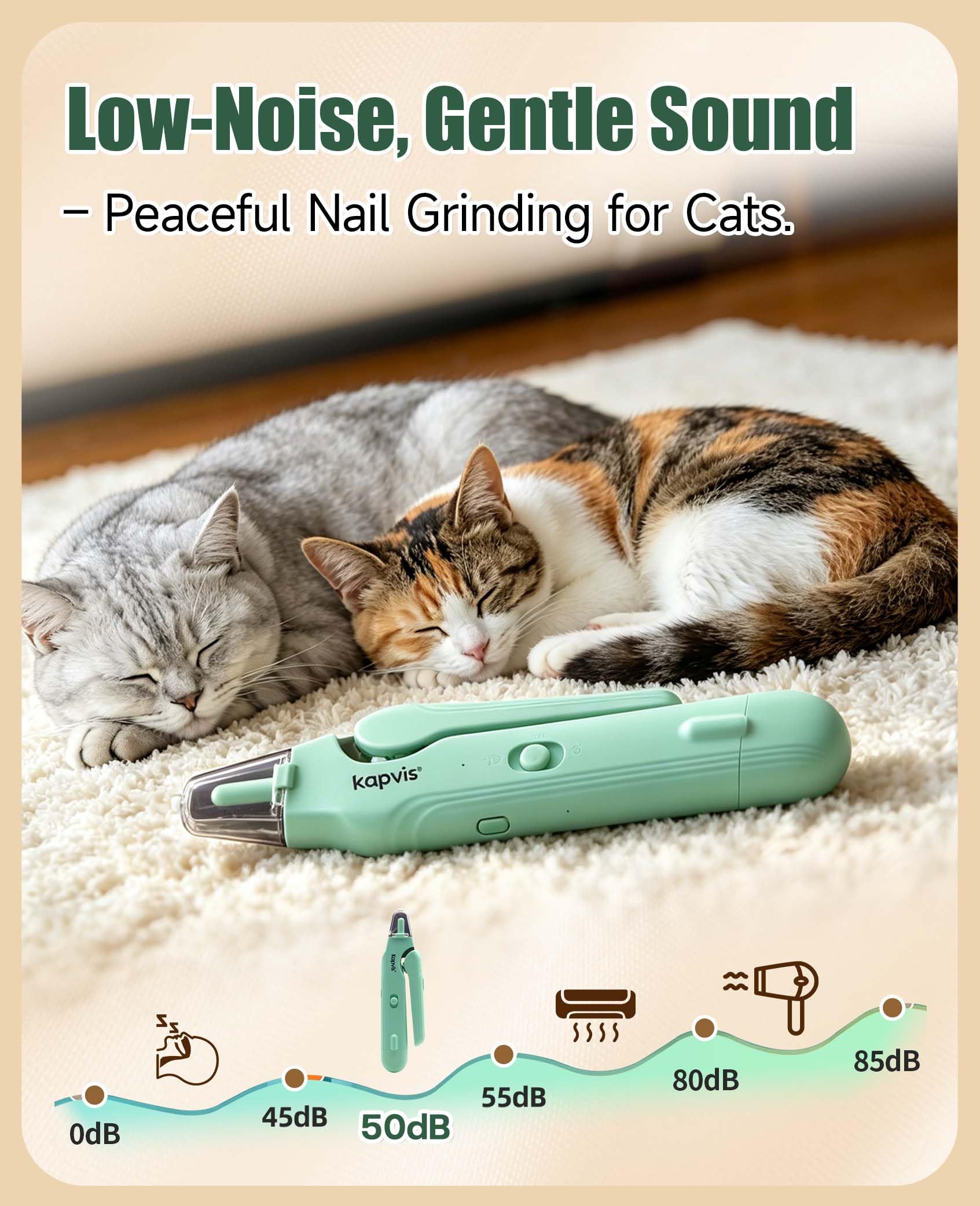 Cortauñas y amoladora 2 en 1 para perros y gatos, luces LED y protector de seguridad para perros grandes, medianos y pequeños, herramienta de aseo para gatos y perros pequeños