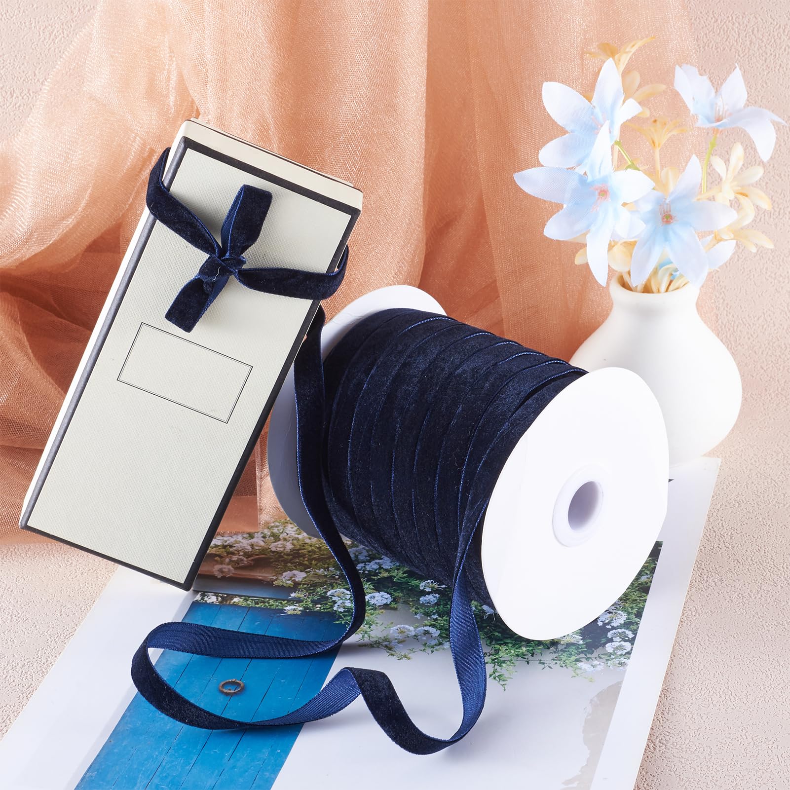 Pandahall Ruban En Denim Bleu Bleuet Pour Couture, Pince à