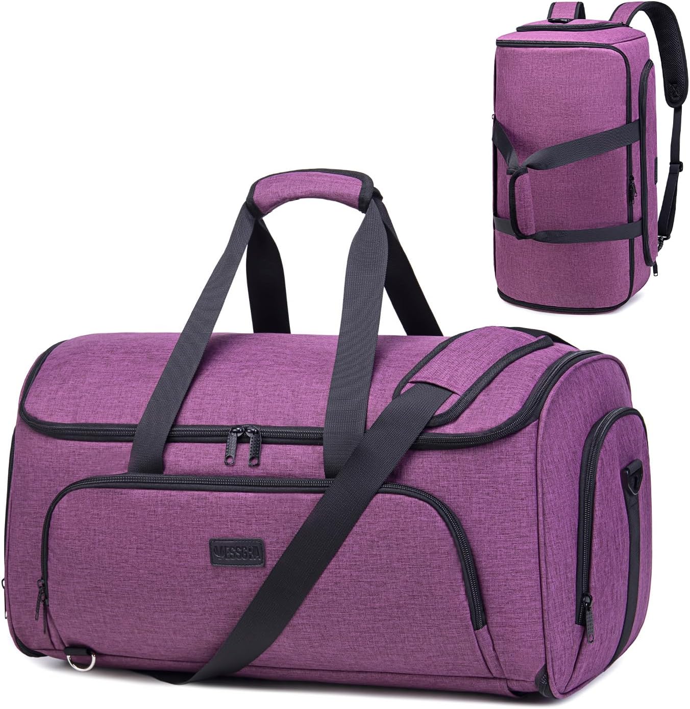 Borsa Da Viaggio 2 In 1 Convertibile: Borsa Abiti E Borsone Da Palestra, Impermeabile, Con Scomparto Scarpe, Per Uomo E Donna, Bagaglio A Mano