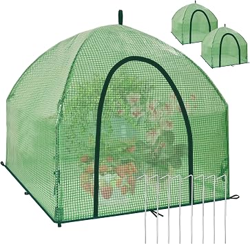 36*36*35.5 Mini Greenhouse Winter Plant Warm Covers - Raised Bed Cover for Seed Starting, Warm Tent Freeze Protection Humidity Domes for Gardening & Winter Shelter and Protecting Plants 2pcs