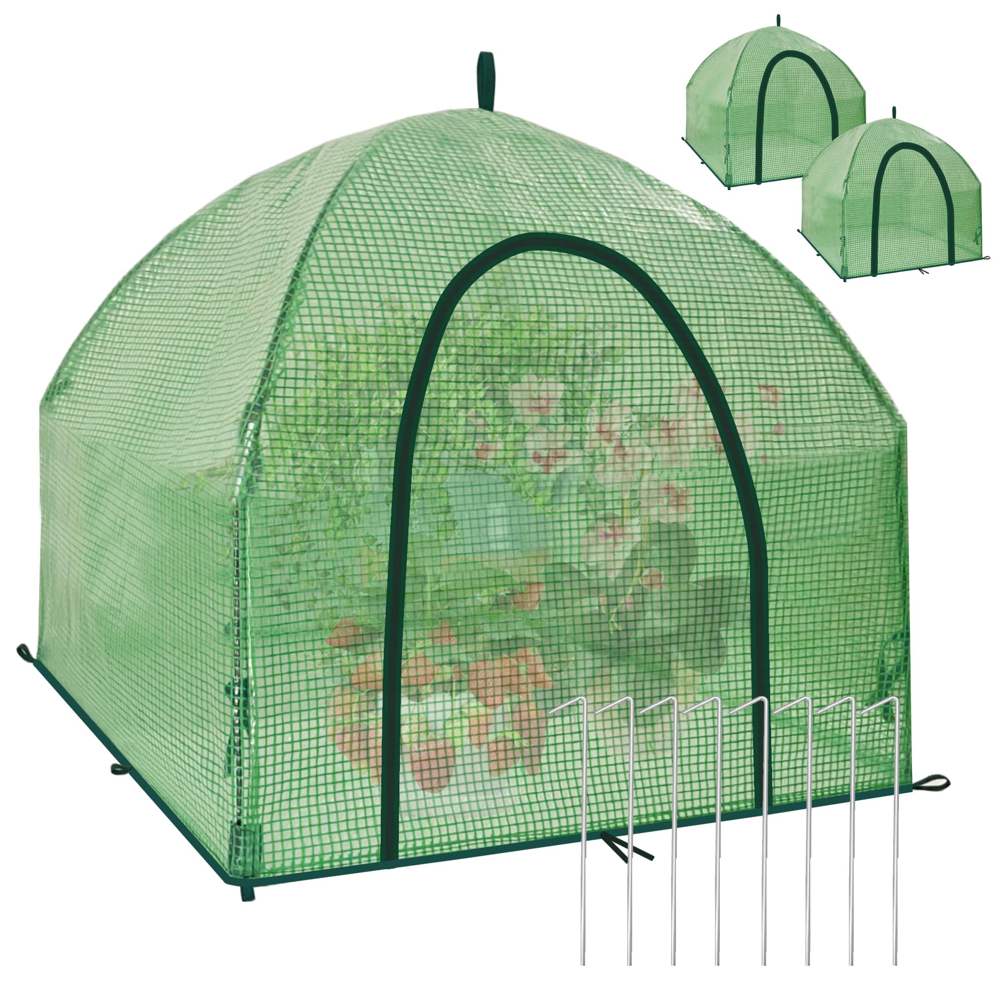 24.5″ *24.5″ *20.5″ Winter Plant Warm Covers - Raised Bed Cover, Warm Tent Freeze Protection Humidity Domes for Germination, Seedling Propagation