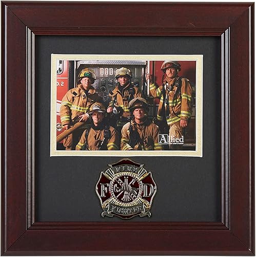 Miniatura 4 de Allied Frame - Marco de fotos de medallón de la Guardia Costera de EE. UU., Apertura de fotos de 4 x 6 pulgadas