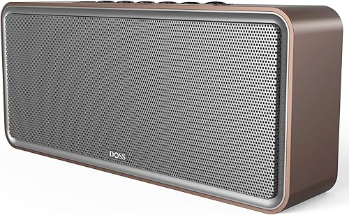 DOSS SoundBox XL - Altavoz Bluetooth con subwoofer, sonido fuerte de 32 W, graves en auge, tecnologías DSP duales, tiempo de reproducción de 10