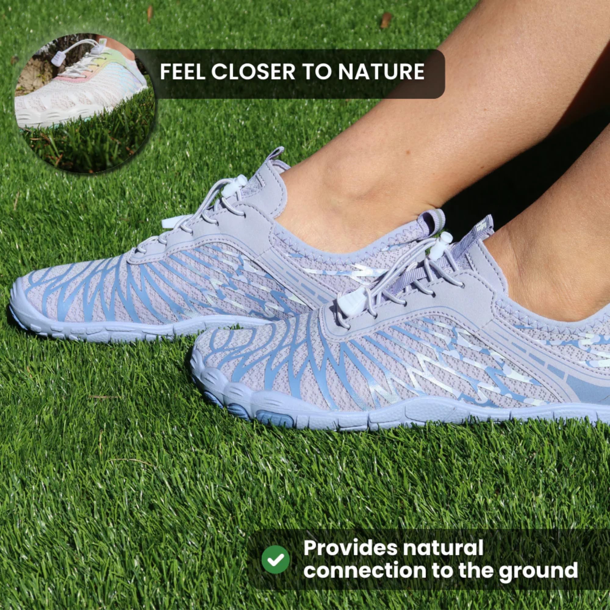 HF Signature Healthy & Non-Slip Breathable Barefoot Shoes, Flexible Lightweight Daily Wear Walking Shoes Unisex